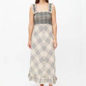 Ganni seersucker dress